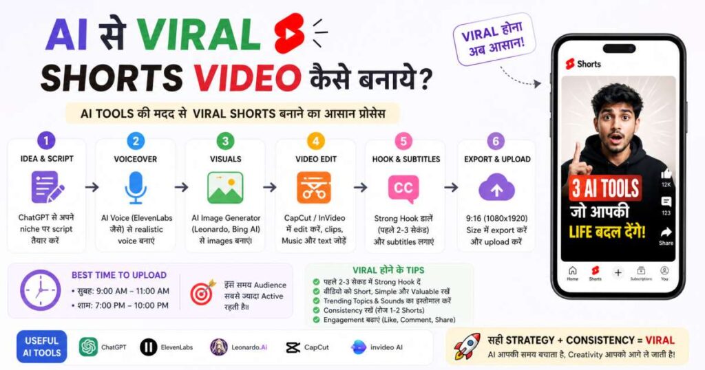 AI se Viral Shorts Video Kaise Banaye
