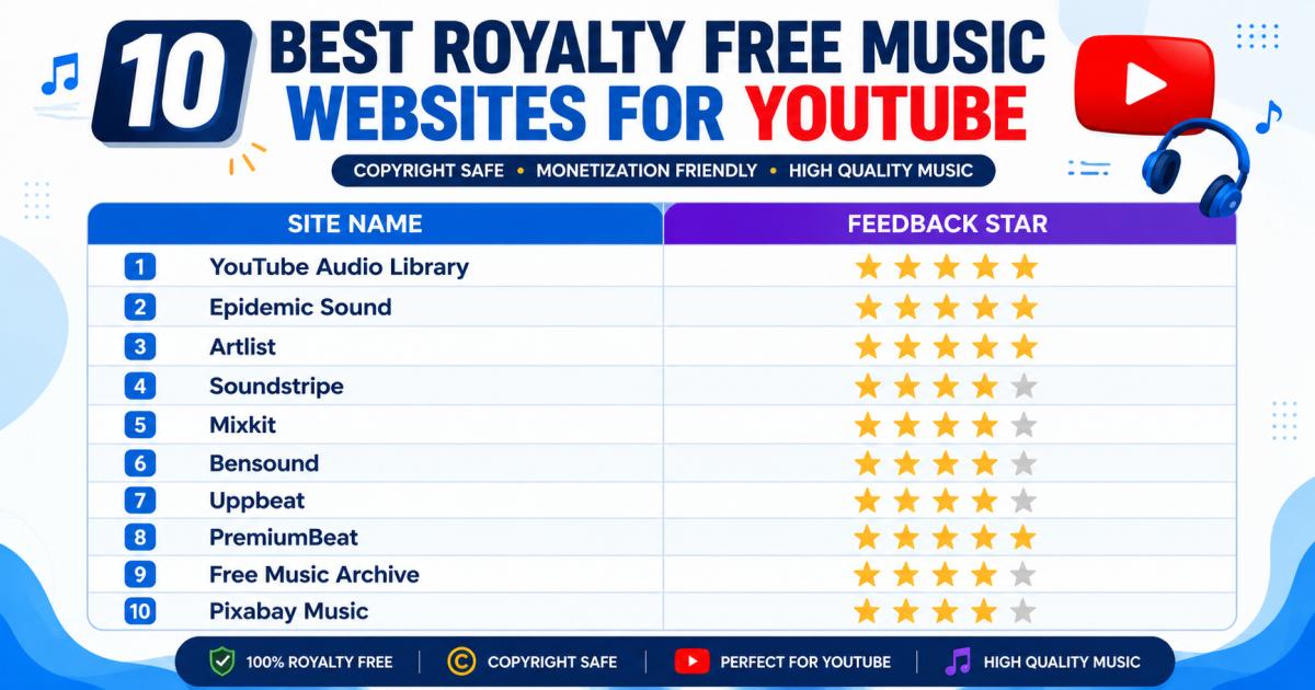 Best Free Royalty-Free Music Sites for Creators
